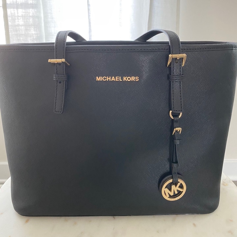 Michael Kors Black Bag w/ Gold Hardware